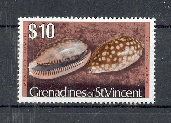 Fische  Meerestiere  Grenadinen von St. Vincent  79  Muscheln  **  (mnh)