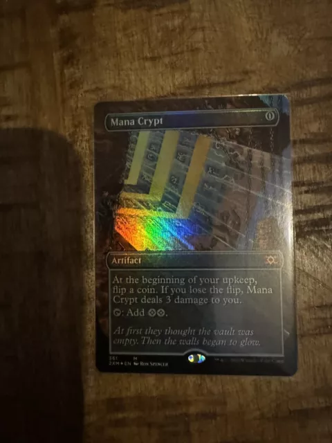 Mana Crypt Borderless FOIL MTG Double Masters NM/M