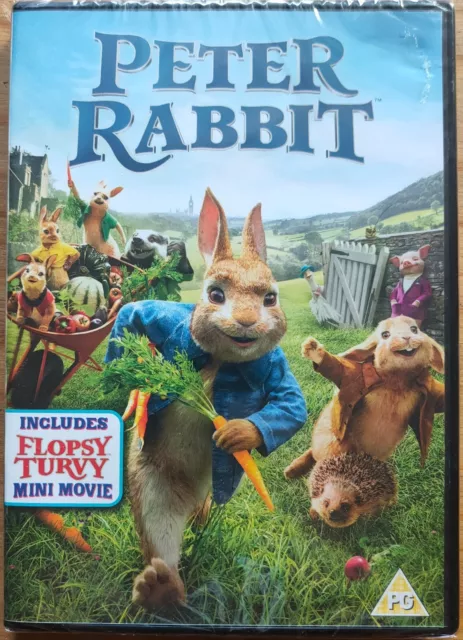 Peter Rabbit Dvd (2018) New And Sealed Uk Region 2 Domhnall Gleeson Rose Byrne