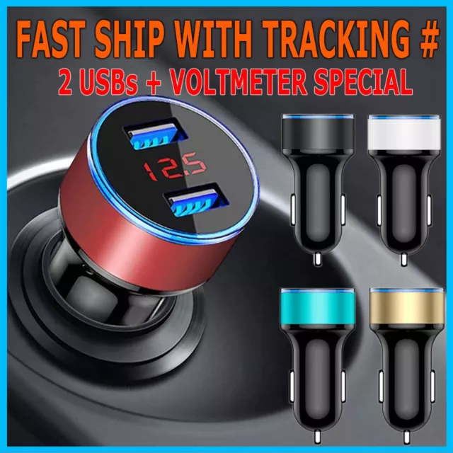 12V Digital LED Display Voltmeter Voltage Gauge Panel Meter Car Motorcycle