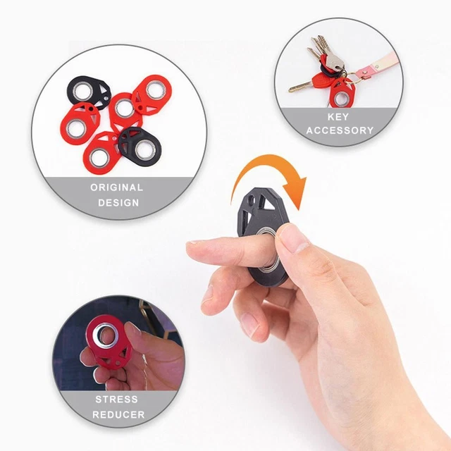 Fidget Spinner Boucle de sac à dos Travail d'ascenseur Métal Jouet rotatif