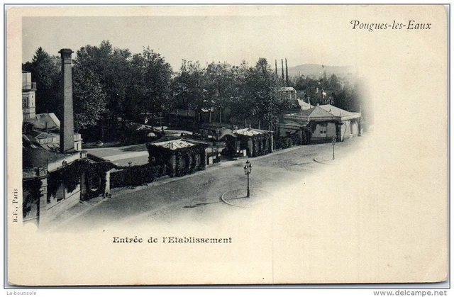58 POUGUES LES EAUX --- entree de l'etablissement
