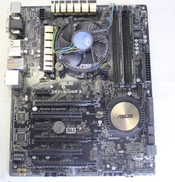 ASUS Z97-A/USB 3.1 LGA 1150 Intel with i7-4790S & 8GB RAM Motherboard