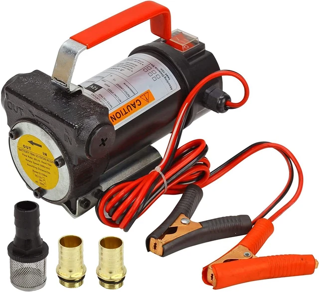 Portable 12V DC Electric Fuel Transfer Pump Kerosene Oil Diesel  Fluid Extractor