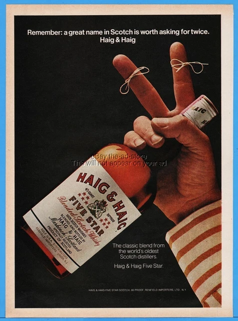 1974 Haig & Haig Five Star Scotch Whisky Markinch Scotland Remember Photo Ad