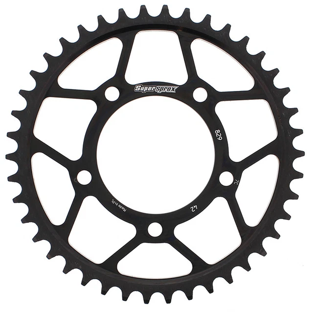 Supersprox Rear Steel Sprocket 42T Black RFE-829-42-BLK