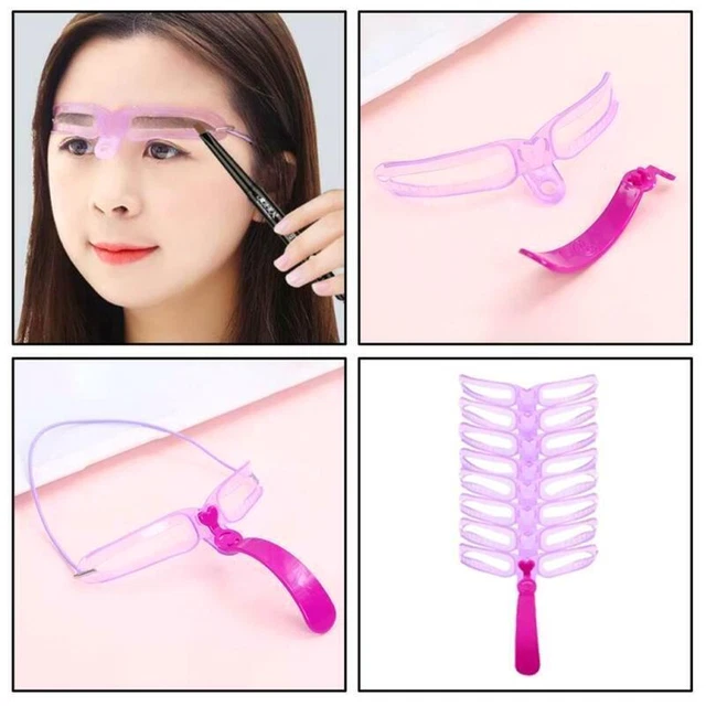 Professional DIY Eyebrow Stencils - 8 Designs - Easy Beauty Makeover