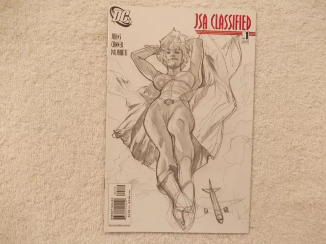 Jsa Classified 1 2005 Adam Hughes Power Girl Variant 2Nd Print Sketch Edition Dc