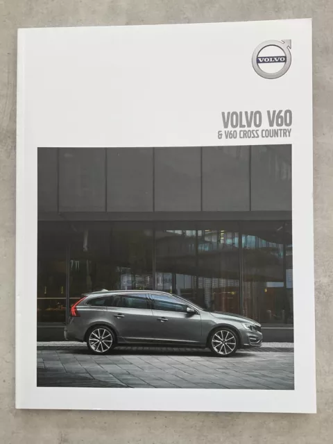 Volvo V60 & V60 Cross Country UK Market Car Sales Brochure - 2017 (MY 2018)