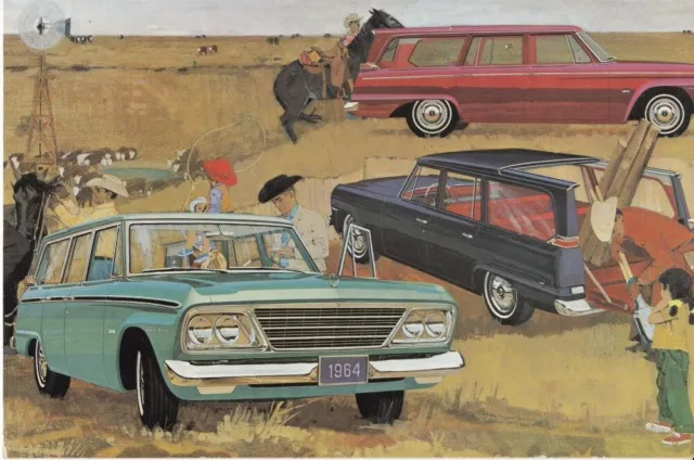 1964 Studebaker Wagonaire Giant Post Card