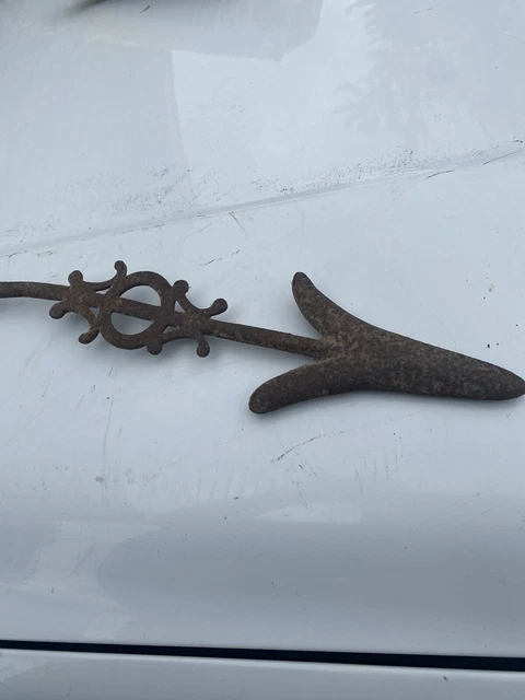Antique cast iron weathervane ornate arrow piece