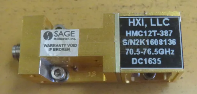Sage Millimeter Balanced Mixer SFB WR12 HXI HMC12T Waveguide Circulator 76.5GHz
