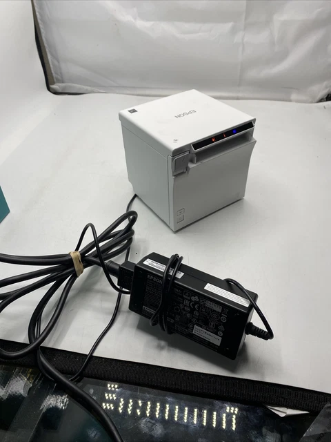 Epson TM-m30 M335B Thermal PoS Receipt Printer USB Ethernet Cable Plug Epson TM-m30 M335B Thermal PoS Receipt Printer USB Ethernet Cable Plug
