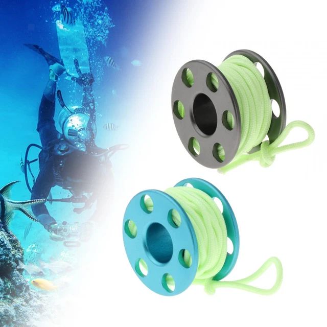 Bobine De Plongée à Doigt 30m - Accessoire Plongée Apnée Avec Clip Double Face