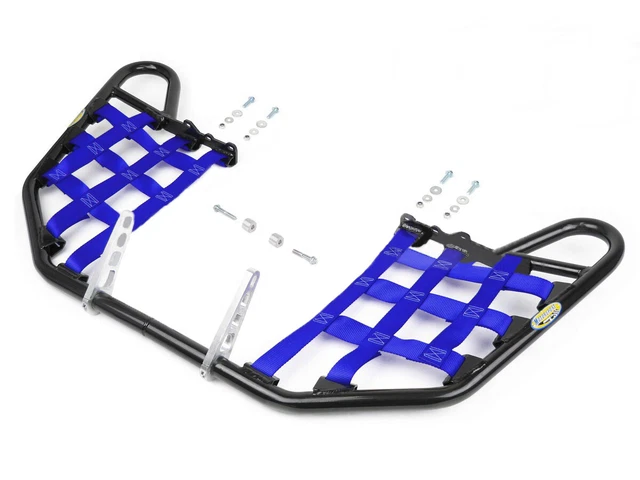Yamaha Raptor 660 Yfm660R Nerfbars Atv Nerf Bars Black Bars/Blue Nets