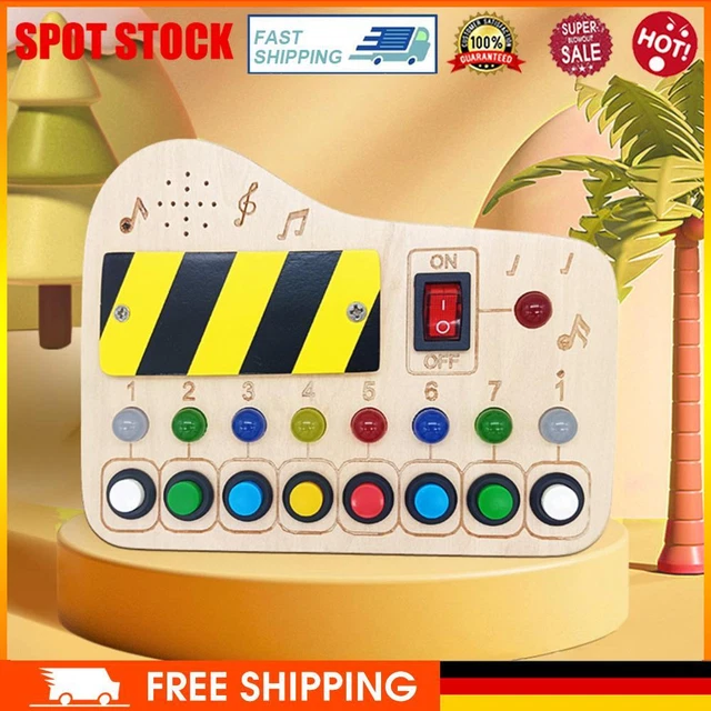 Light Switch Toy Wooden Busy Board For Kids 3 Years Old and Up Kids Gift