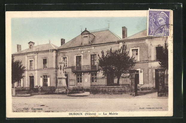 CPA Ouroux, la Mairie