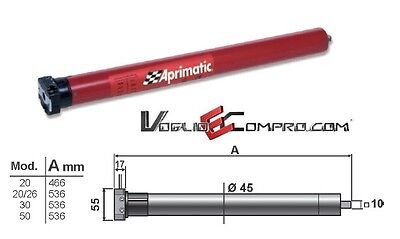 Aprimatic Motore tubolare APRIMATIC REVOLUX WIRELESS 45CMS 30Nm per tapparelle e tende da 