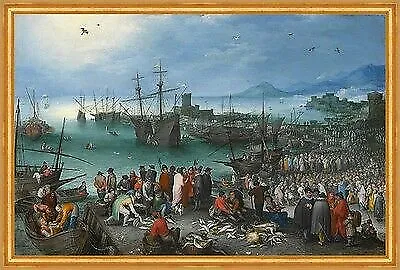 Harbor Scene with St. Pauls Departure Jan Brueghel Sankt Hafen Boot B A2 02425