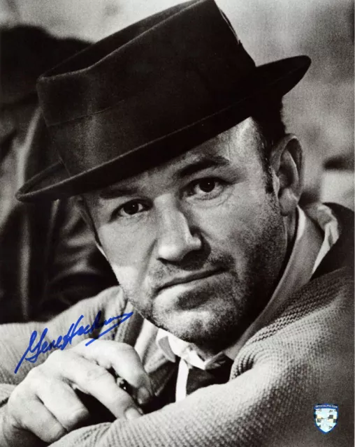 GENE HACKMAN SIGNED 11x14 PHOTO POPEYE DOYLE THE FRENCH CONNECTION BECKETT BAS