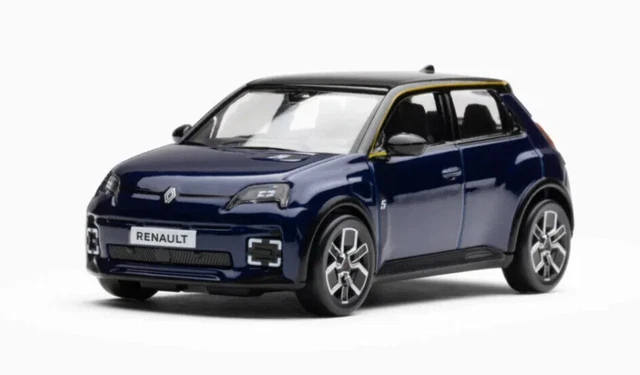 Renault Scénic E-Tech Électrique 2024 - Bleu Nocturne - Miniature 1/43 - Modèle Réduit Pour Collectionneur