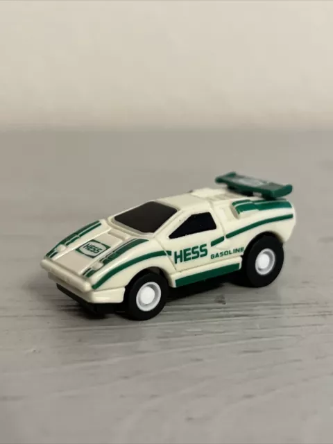 Hess Miniture Green & White (2001)  Plastic Toy Car (Pre-Owned)