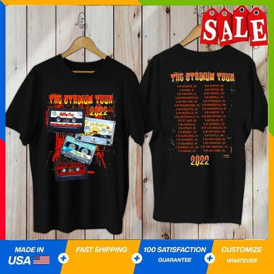 THE STADIUM 2022 Tour Motley Crue Def Leppard Poison Joan Jett T-shirt cadeau fans EUR 21,53 