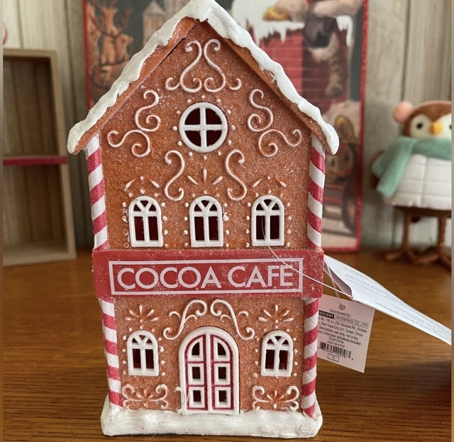 TARGET BULLSEYE PLAYGROUND COCOA CAFE House Lighted Christmas Village