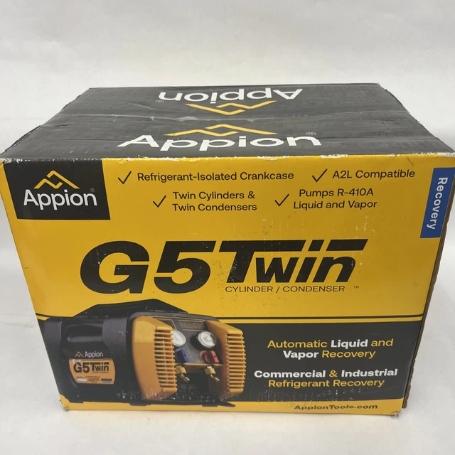 appion g5 twin refrigerant recovery machine New In The Box Latest Model.