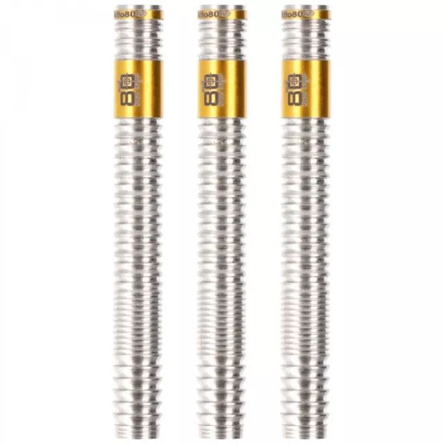 Softdart Barrel silber und goldfraben mit PVD Gold Beschichtung, 18 Gramm