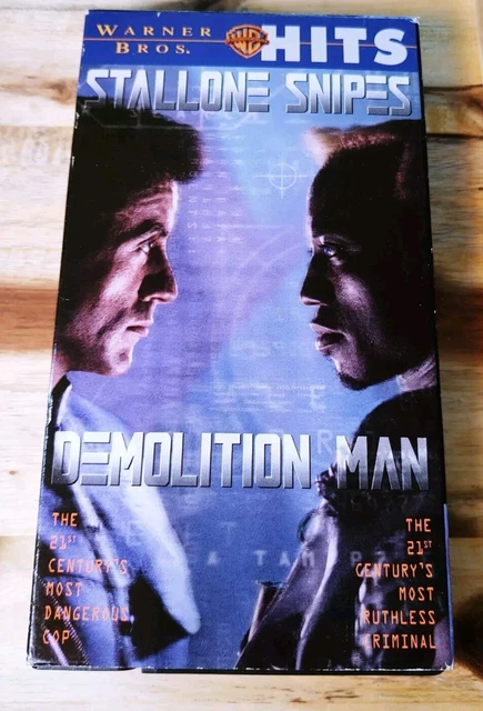 VHS DEMOLITION Man Sylvester Stallone Wesley Snipes WB HITS 9 
