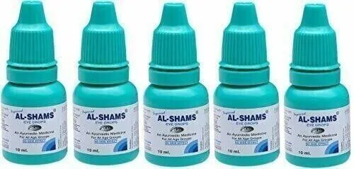 Al-Shams Herbal Eye Drops (5 x 10ml) Improves Vision Curative Eye Tonic