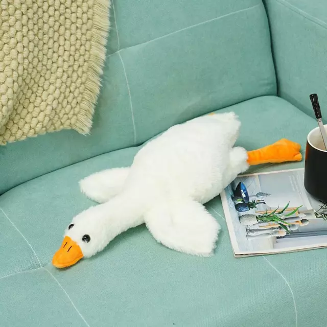 Kids Cute Duck Big White Goose Plush Doll Toy Soft Baby Cushion Sleeping H5P5