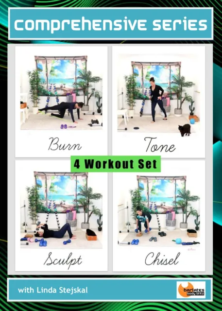 Total Body Strength Workout DVD Barlates COMPREHENSIVE SERIES 4 Workouts