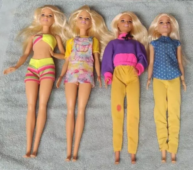 Barbie Dolls- Lot of 4- Millie Face- Dressed- Good Condition