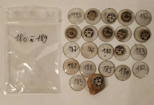 Lot De Verres De Montre Et Gousset Horlogerie Taille 180 à 189 - Occasion