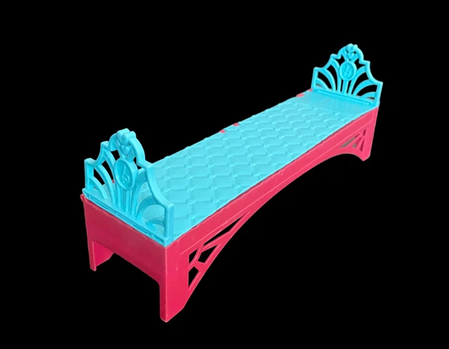 Barbie Beach House 2011 Replacement Fold Out Bed Pink Blue Twin Full Bedroom
