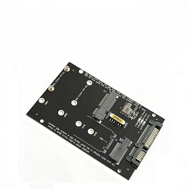 M.2 NGFF/Msata SSD To SATA 3.0 Adapter 2 In 1 Converter Card 2230 2260 New