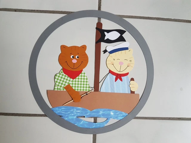 Fensterbild  Tonkarton "Aif hoher See"