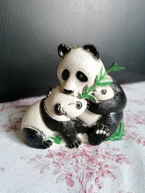 briquet de table vintage gaz animal PANDA et son petit