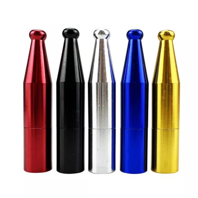 Metal Pipe Solid Color Nasal Pipe Mini Aluminum Alloy Metal Tobacco Pipe