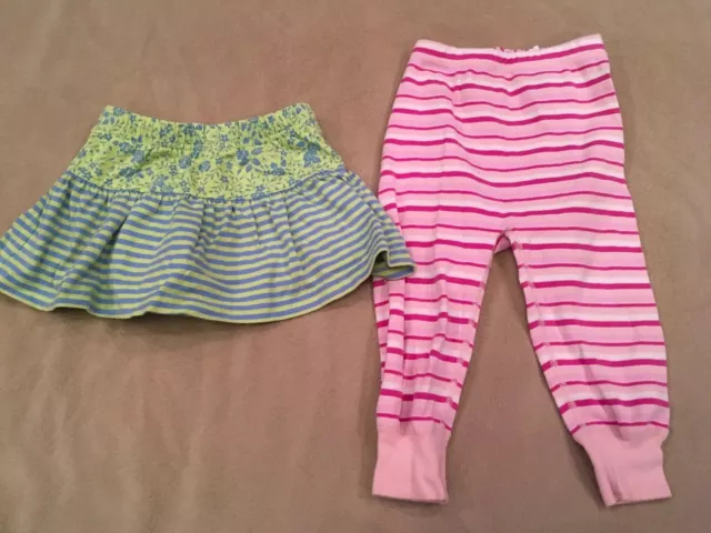 Hanna Andersson 80 Girls Bottoms Lot Skooter Skirt Leggings Wiggle Pants