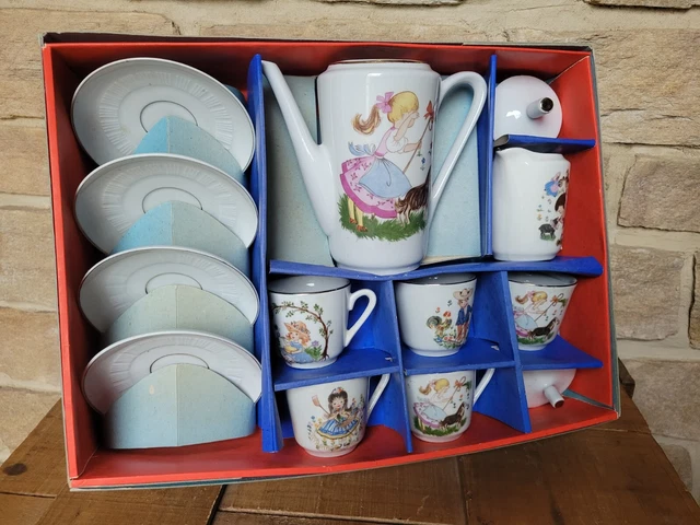 ANCIENNE DINETTE JOUET VINTAGE PORCELAINE Dans Sa Boite COLLECTION Jouet Xxe 117307