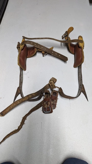 Vintage Tree Pole Climbing Spikes Gaffs Lineman Klein? Buckingham?