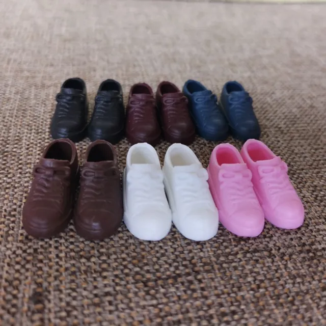 1/4 For 16cm Dolls PVC Boots Plastic Sneakers Casual Shoes Fashion Doll Shoes