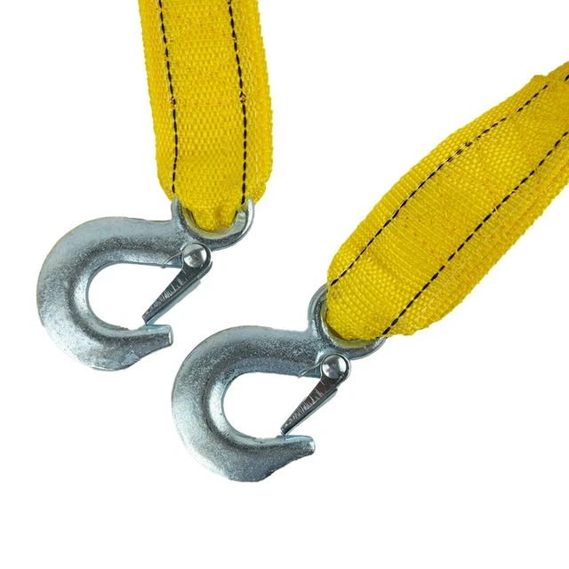 CORDE DOUBLE CABLE SANGLE DE REMORQUAGE TRACTION 3,5 M 5 TONNES 5000 KG