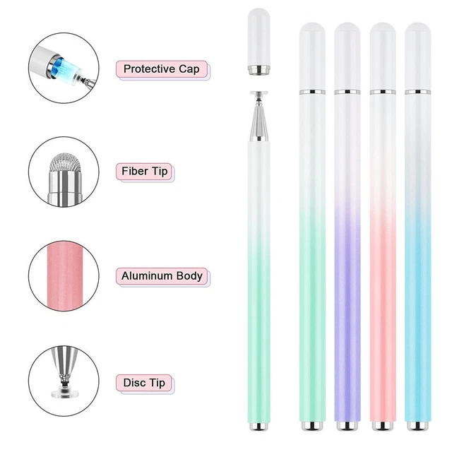 2 In 1 Pencils Stylus Touch Screen Pen For iPad iPod iPhone Samsung PC J
