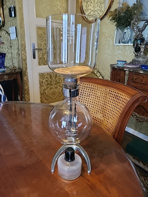 Cafetière Vintage CONA – Années 60 – Verre Transparent – Jamais Utilisée – Réf 520