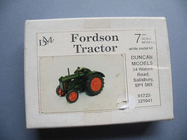 BOXED DUNCAN MODELS White Metal 7mm Scale O Kit - 1930s Fordson Farm ...