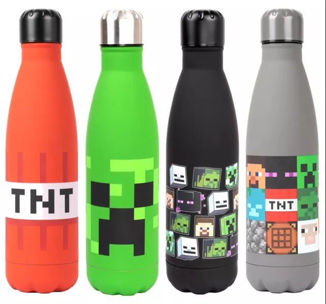 Minecraft Water Bottle Stainless Steel Kids Bottle Bottle 550 ml BPA Free Gift